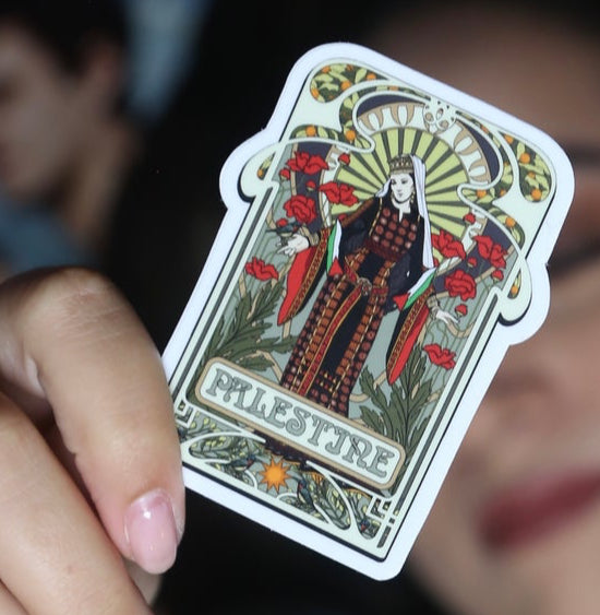 woman of Palestine sticker