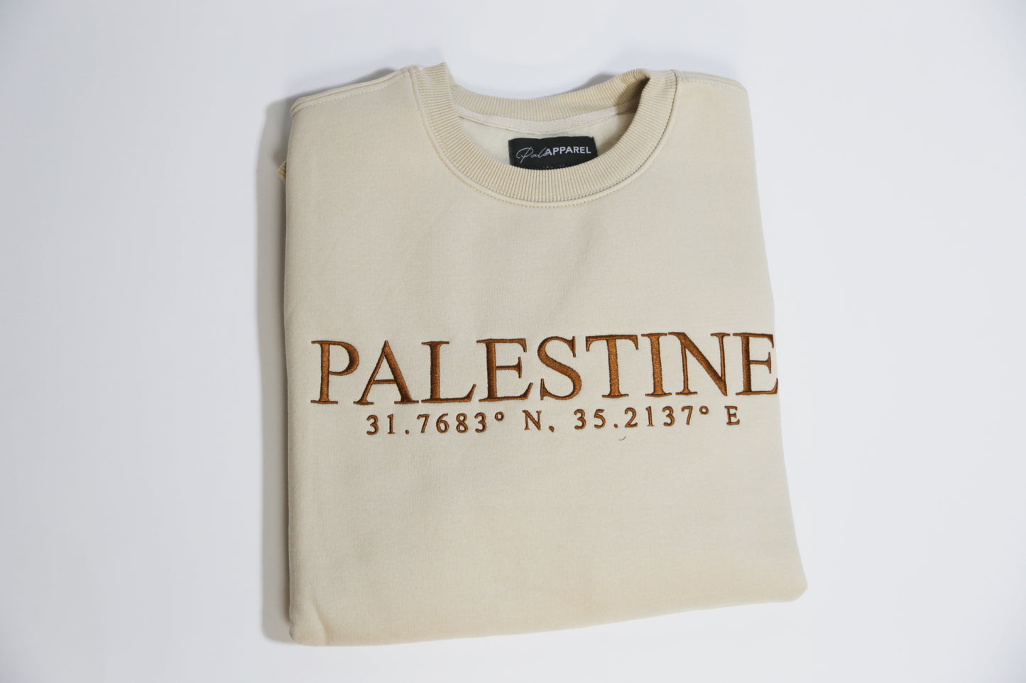 Coordinates of Home crewneck: DESERT SAND