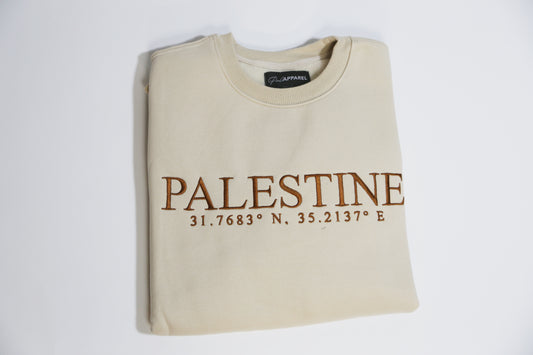 Coordinates of Home crewneck: DESERT SAND