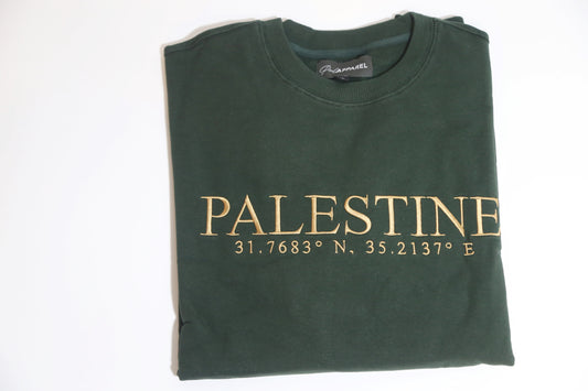 Coordinates of Home crewneck: ZEIT WA ZAATAR