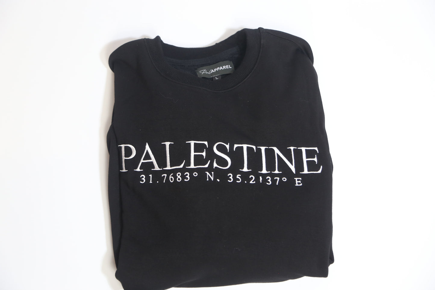 Coordinates of Home crewneck: PALESTINIAN NIGHTS
