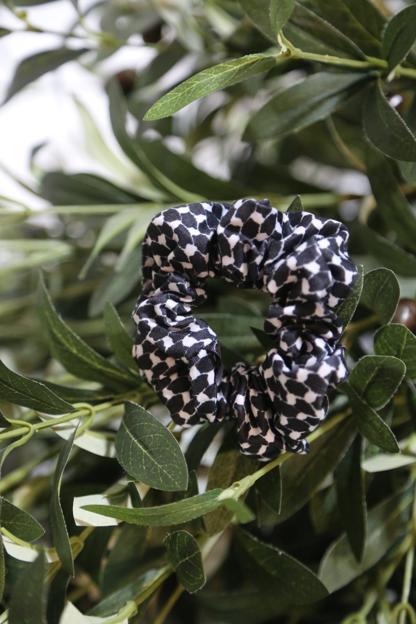 Palestinian nights kuffiyeh scrunchie