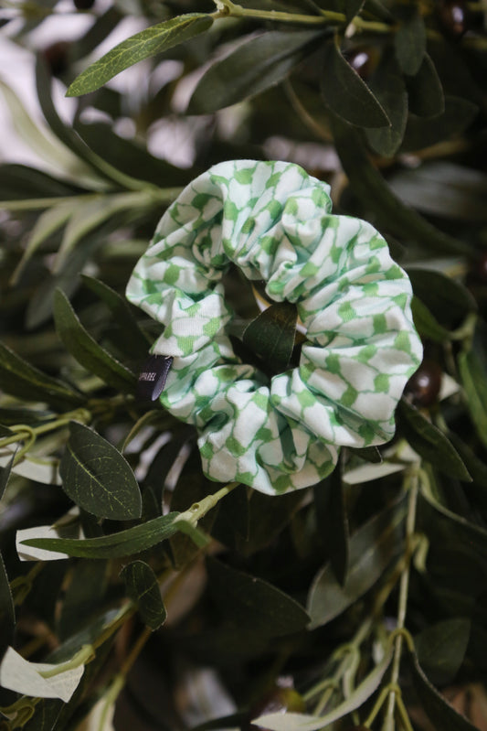 green kuffiyeh scrunchie